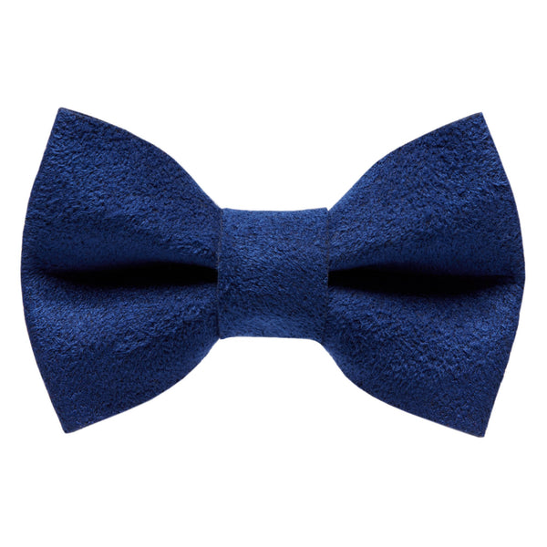 The Luxe - Navy Ultrasuede - Cat / Dog Bow Tie