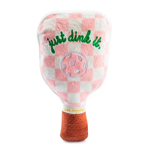 Pink Checker Pickleball Paddle - Dog Toy