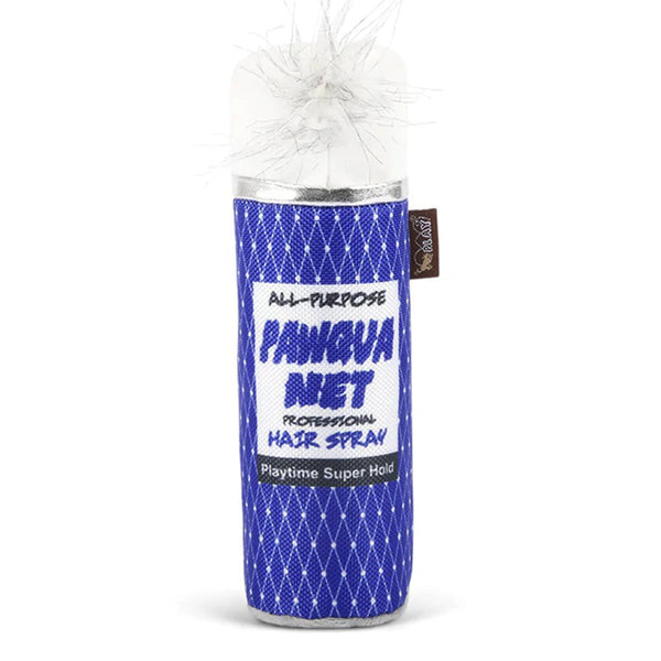 Pawqua Net Hairspray Plush Dog Toy