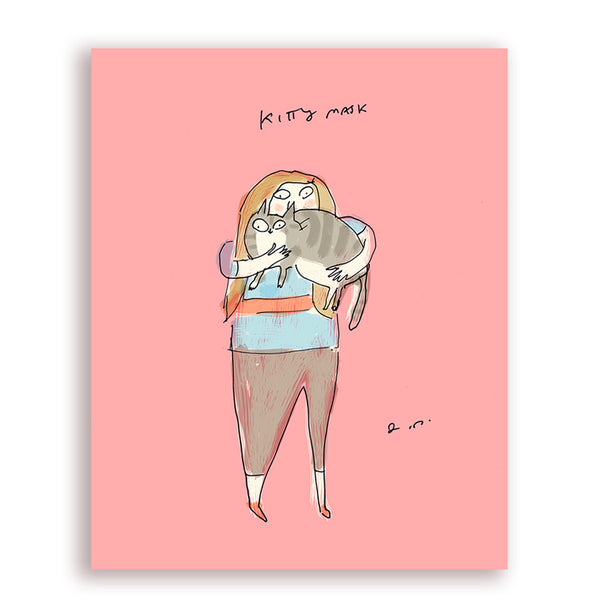 Kitty Mask Card