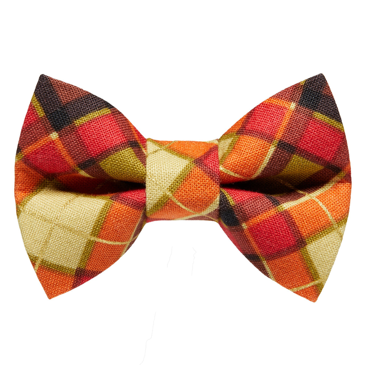 The Orange You Plaid - Cat / Dog Bow Tie