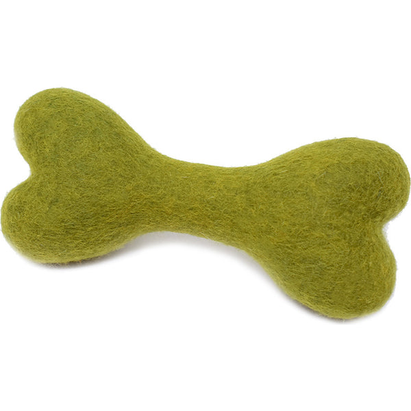 WOOLBONES - Moss Green - Dog Toy