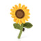 Sassy Sunflower Plush Dog Toy
